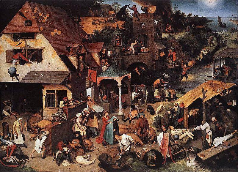 Netherlandish Proverbs, Pieter Bruegel the Elder